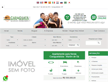 Tablet Screenshot of caraguataimoveis.com.br